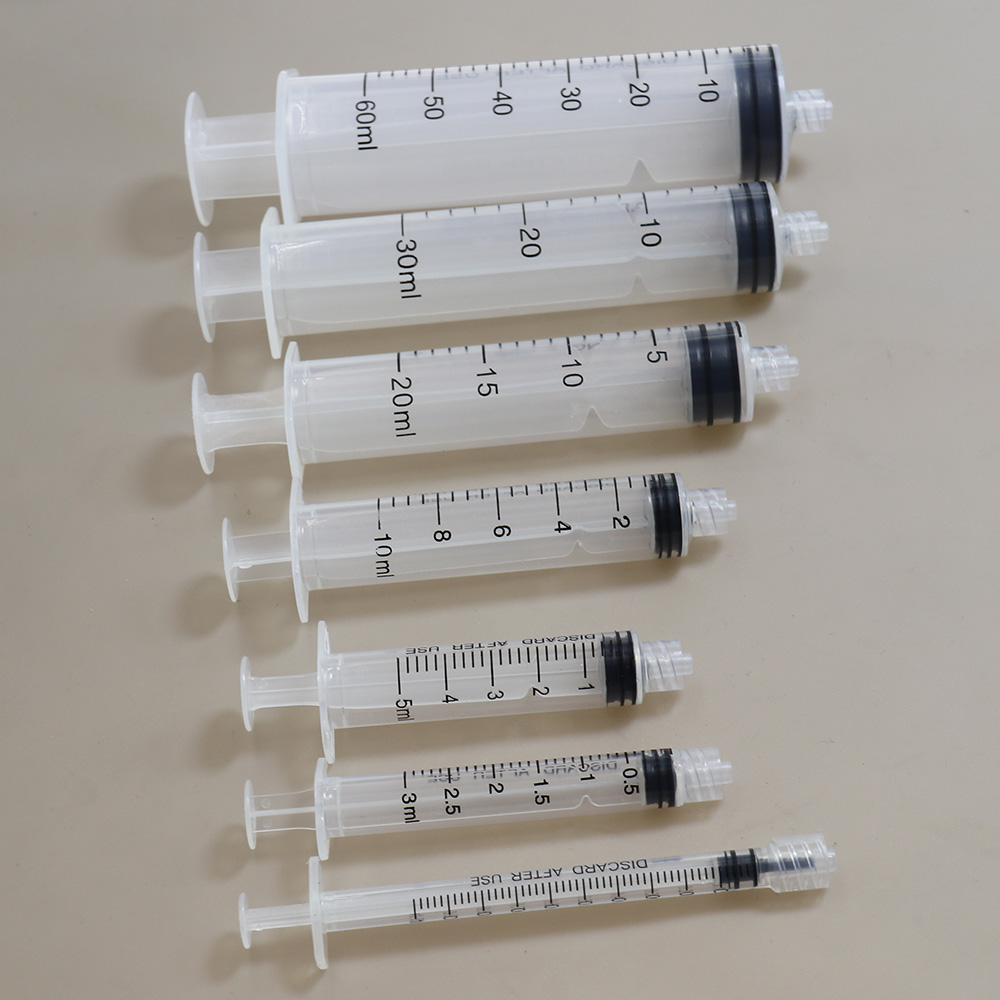 Jeringa Luer Lock para Inyección de Tinta y Dispensación Industrial - Disponible en Tamaños de 1 ml, 3 ml, 5 ml, 10 ml, 20 ml, 30 ml y 60 ml