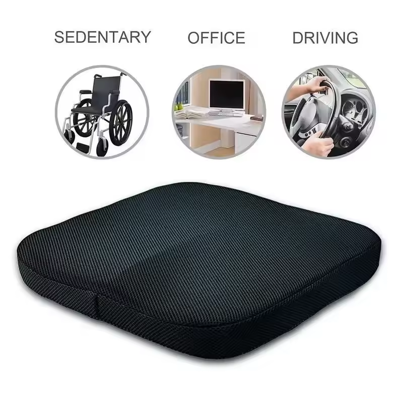 Coxis ciática alívio da dor nas costas conforto cadeira de escritório almofada de assento de carro antiderrapante ortopédico memória espuma coccyx almofada
