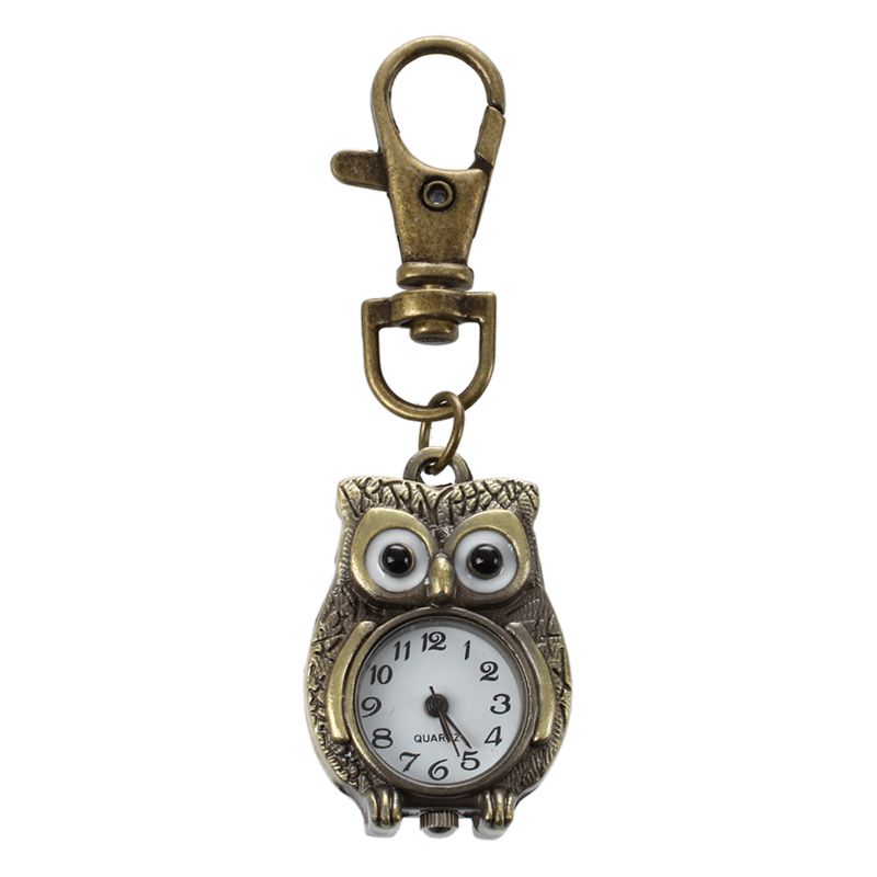Schlüsselbund Uhr Schlüsselring Eule Form 37x24mm