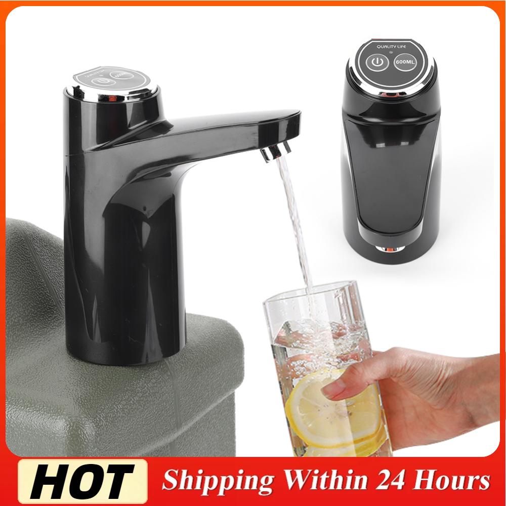 Dispensador de Agua Portátil, Recargable por USB, Dispositivo Inalámbrico de Bombeo de Agua, Interruptor de un Toque, Bomba de Agua Automática para Tanque de Agua de Camping