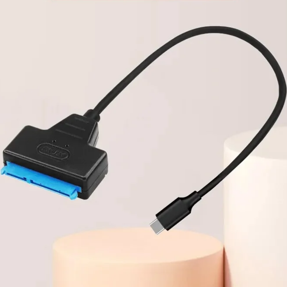 Cable SATA a USB3.0/TypeC para disco duro externo HDD SSD de 2,5 pulgadas, adaptador SATA 3 de 22 pines, Cable USB 3,0 a Sata III de hasta 6 Gbp