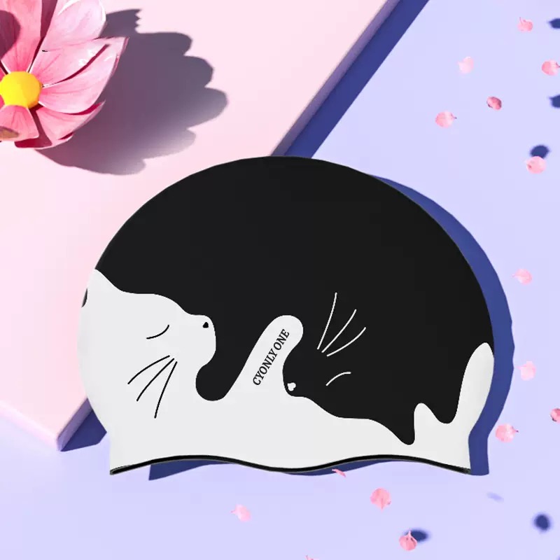 Gorro de baño de silicona, gorro de baño grande, cómodo gorro de ducha, impermeable, adecuado tanto para hombres como para mujeres