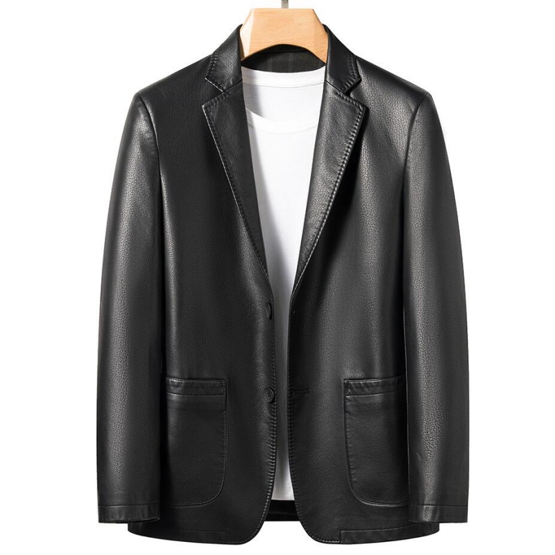 Jaqueta de couro casual masculina, casaco de couro pequeno, moda outono e inverno, alta qualidade, nova