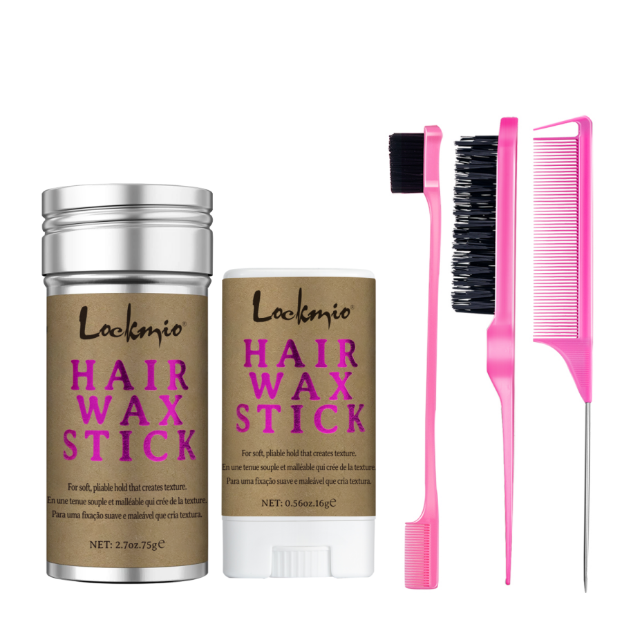LOCKMIO Women Hair Wax Stick for Wigs Anti-frizz Flyaways Control Styling Wax Long-lasting Smooth Broken Back Hair Pomade Cream