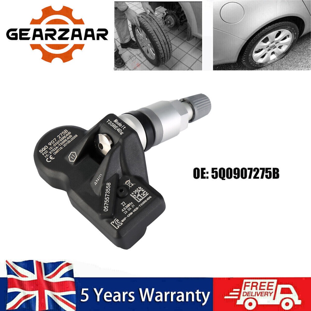 Czujnik monitorowania ciśnienia w oponach TPMS do Audi Skoda VW Porsche Bentley 5Q0907275B