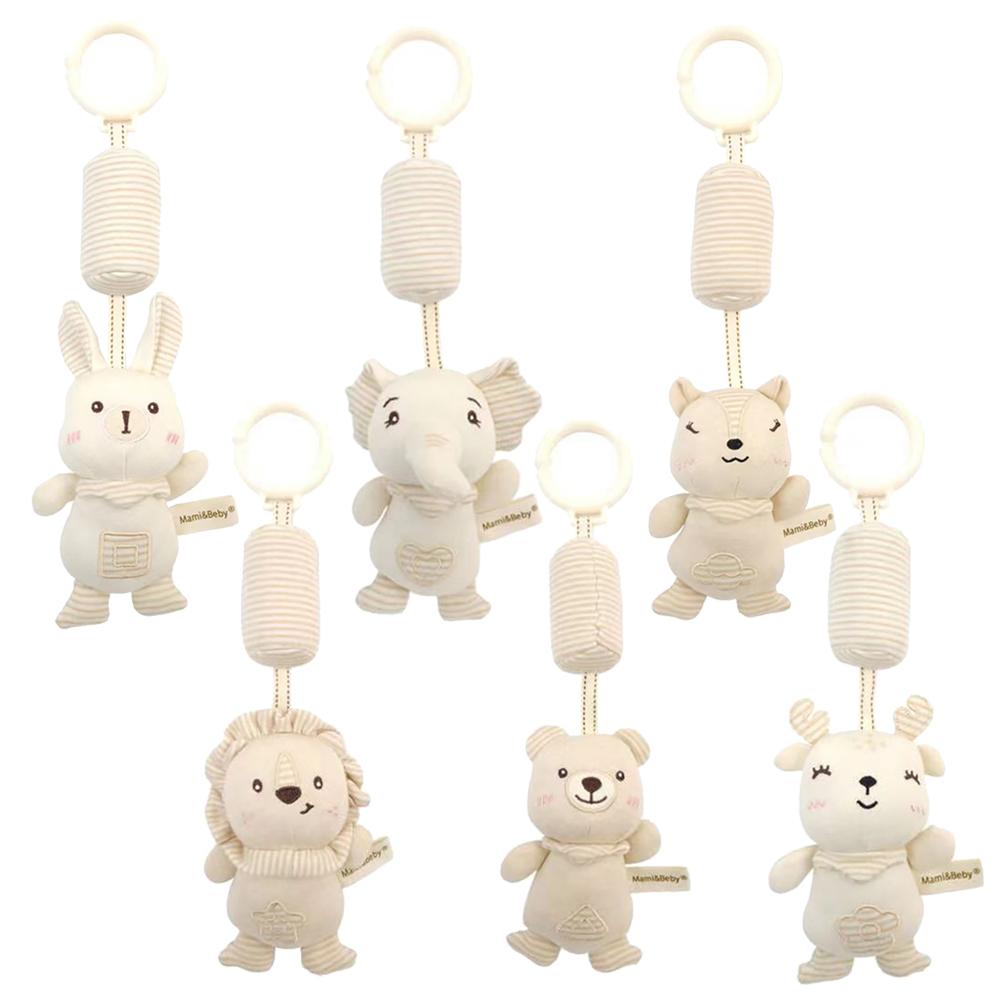 Giocattoli a sonaglio appesi per bambini Giocattoli per bambini ad alto contrasto per neonati Giocattolo per l'apprendimento sensoriale in peluche per neonati Giocattolo per appendere passeggino per seggiolino auto per neonati