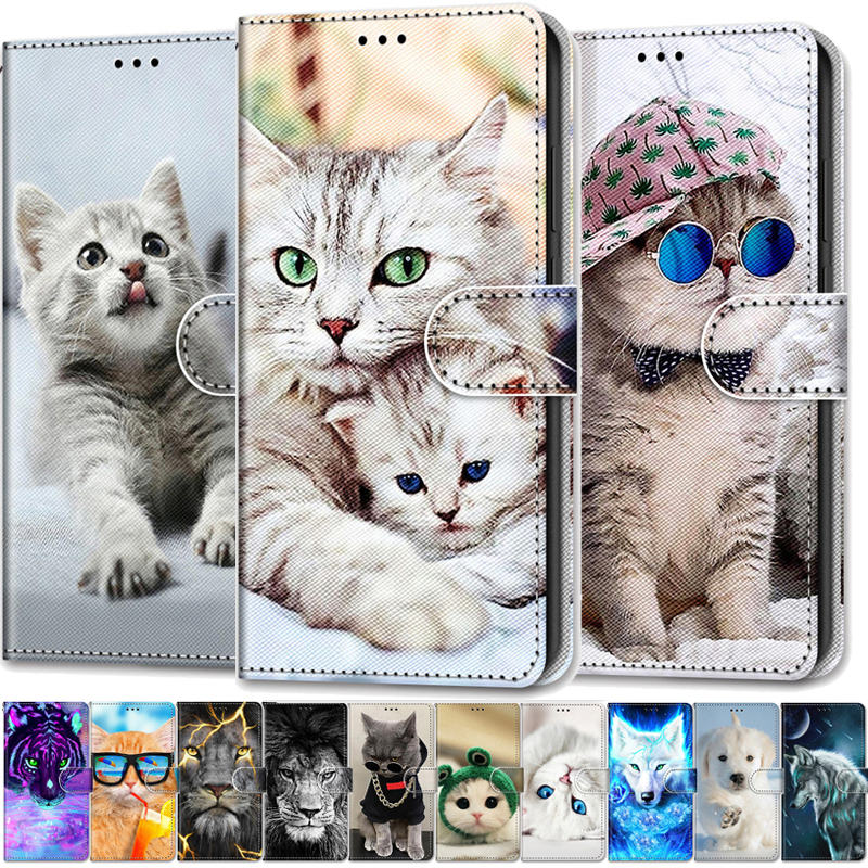 เคสลายสัตว์สุดเจ๋งสำหรับ Samsung Galaxy A04 A13 A54 A14 (SM-A137) เคส A53 A23 A33 A73 5G เคสฝาพับมีกระเป๋าเงิน