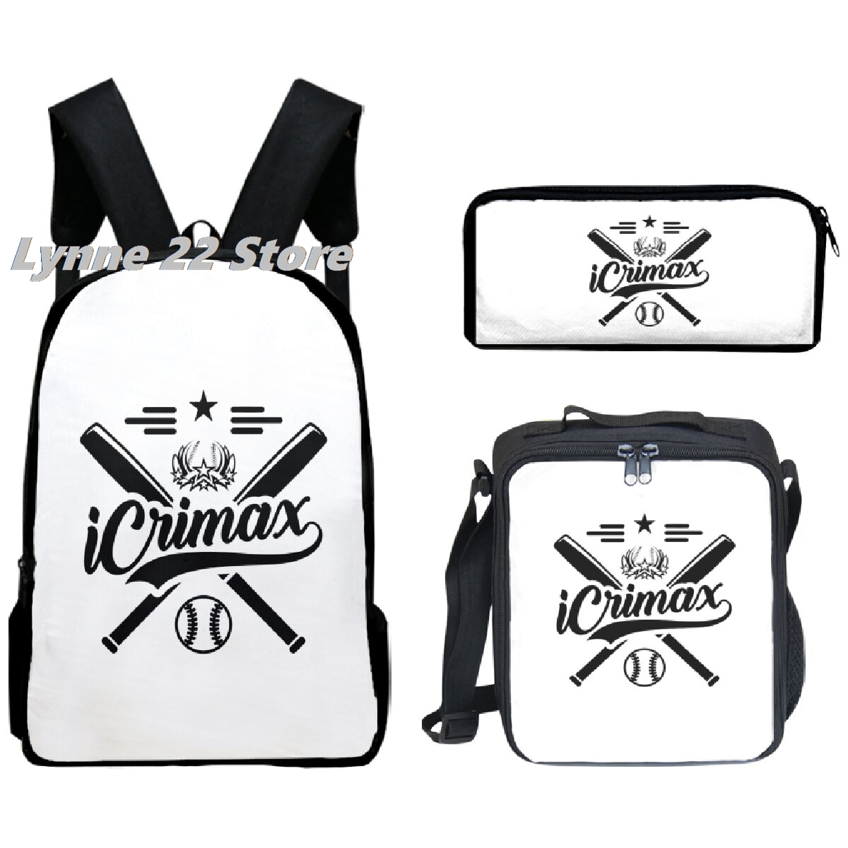 NOWA gorąca wyprzedaż icrimax Merch Chłopcy/Dziewczęta Tornister, torba na lunch, piórnik
