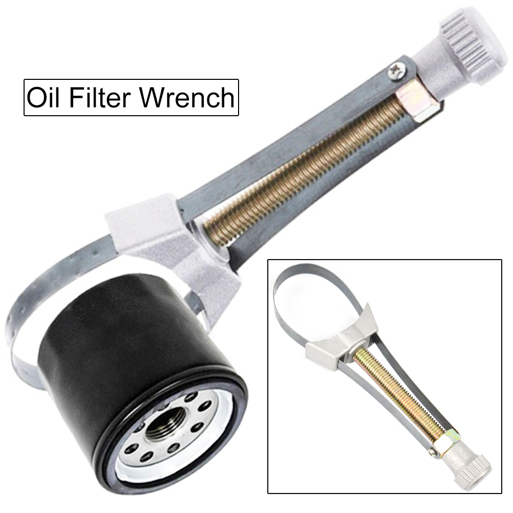 1 buah alat penghilang Filter oli sepeda motor otomatis mobil Diameter tali kunci pas dapat disesuaikan 64mm hingga 129mm alat bongkar Filter minyak