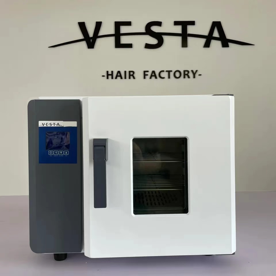 Vesta Hair Mini horno eléctrico de secado de pegamento PU para hacer cabello con cinta invisible inyectada y peluquín