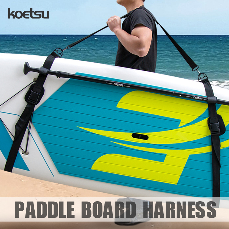 KOETSU Alça de ombro ajustável para prancha de remo SUP - Cinto de transporte confortável para prancha de surf - Acessório de transporte ideal