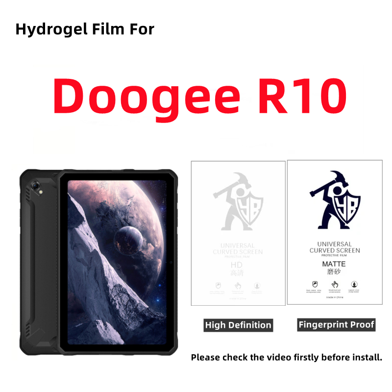 2 sztuki folii hydrożelowej do tabletów HD do Doogee R10 Matowa osłona ekranu do Doogee R10 10,36 cala Przezroczysta folia ochronna Pełna osłona