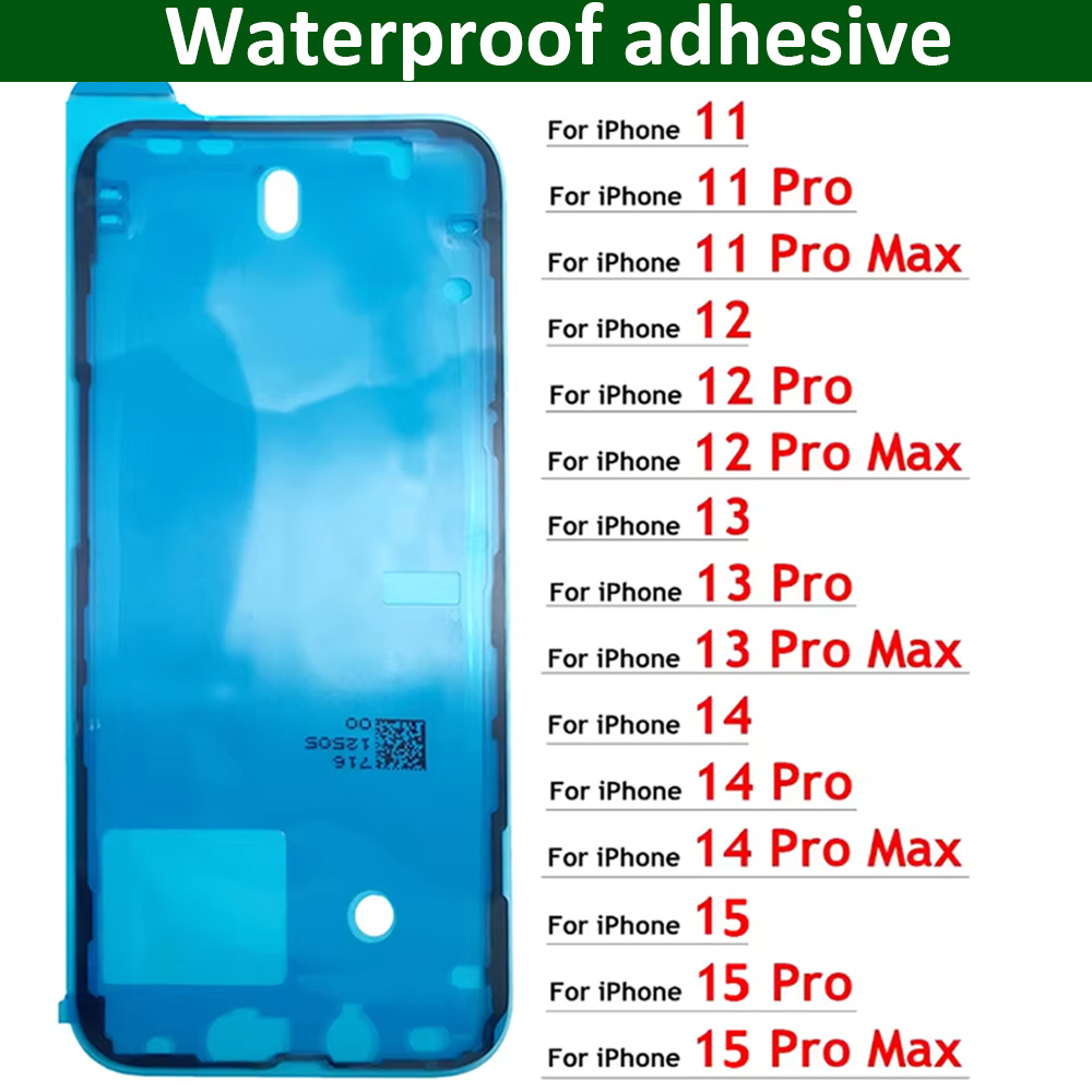 OEM для iPhone 11, 12, 13, 14, 15 Pro Max Plus, клей для ЖК-экрана, водонепроницаемая наклейка, клейкая лента для уплотнения рамки