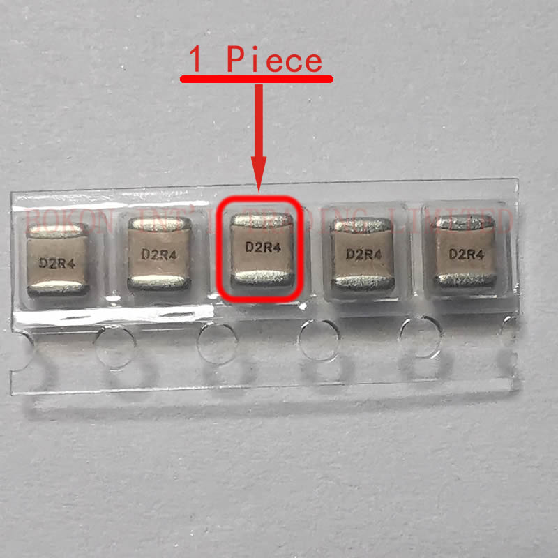 2.4pF 500V RF Microwave Capacitors Ceramic 1111 Size High Q Low ESR ESL Noise a2R4B D2R4 Porcelain P90 Multilayer Capacitors