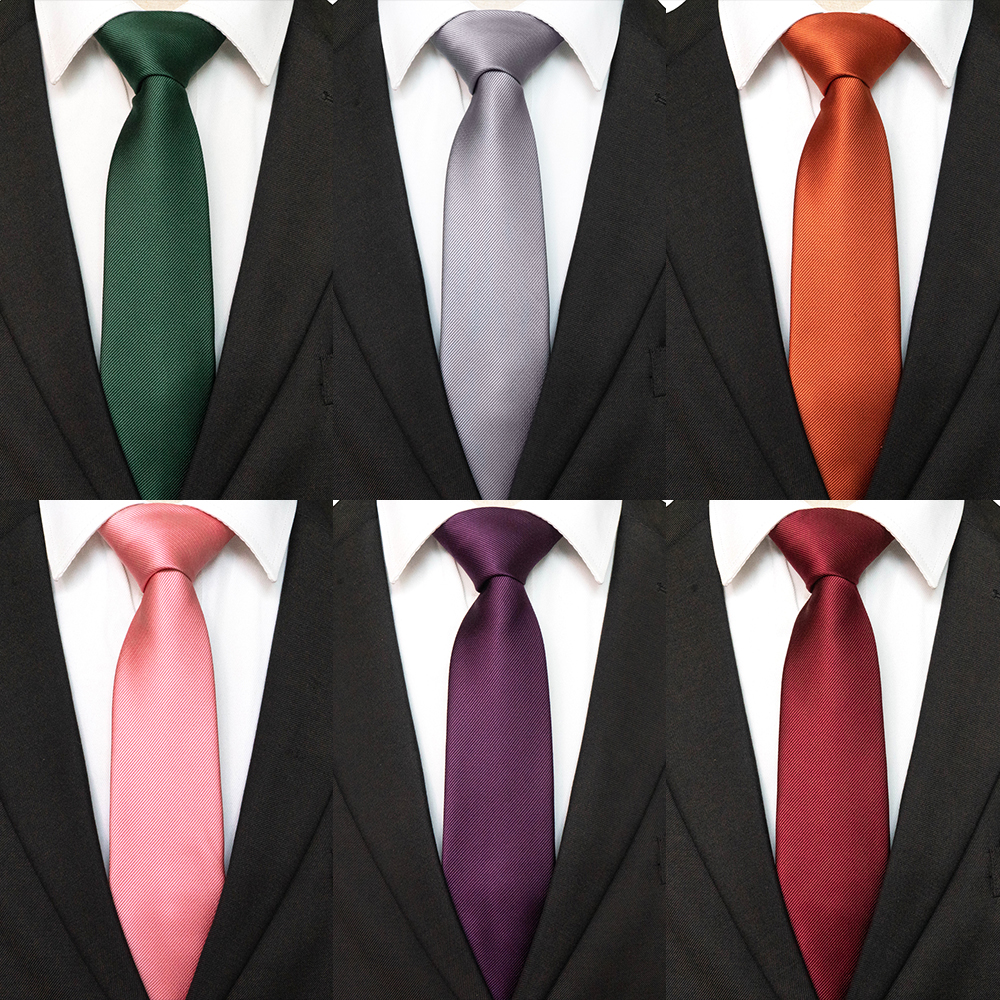 JEMYGINS Novas gravatas de seda sólida verde quente para homens 7cm gravata azul acessórios de camisa presente de casamento gravatas de escritório do homem