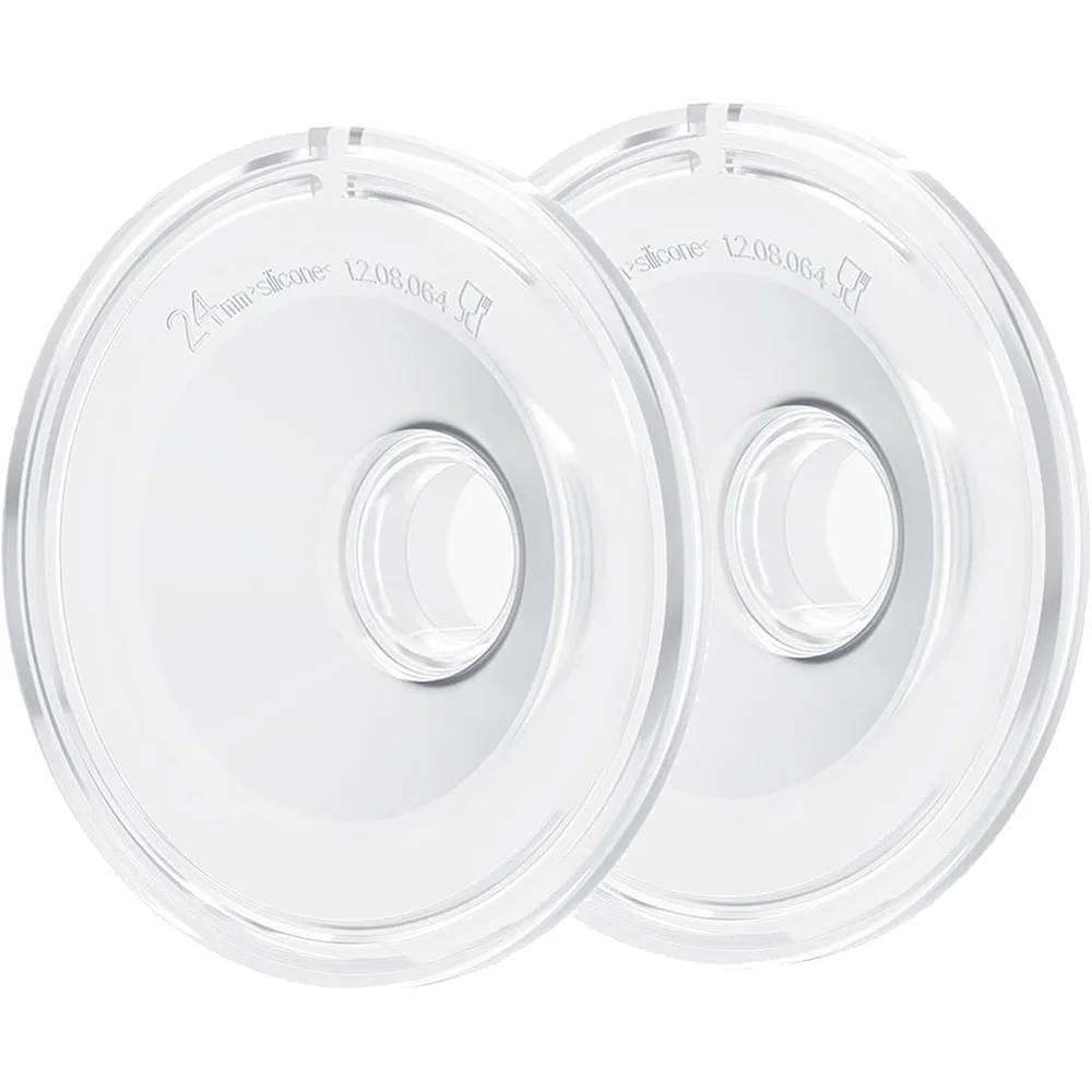 XIMYRA Dwuczęściowe/Czteroczęściowe Osłony Piersi 24mm / 27mm, 2 szt. / 4 szt. Kołnierzyki Kompatybilne z Noszonymi Laktatorami S9 S10 S12 S13