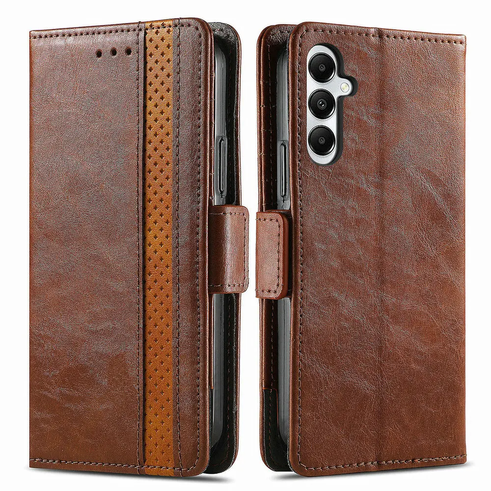 เคสหนังแบบพับได้สำหรับ Samsung Galaxy A57 A56 A55 A35 A25 A15 A16 A17 5G ป้องกัน RFID 360 องศา  แบบหนังปกหนังสือ  สำหรับโทรศัพท์ A36 A26 A07 A37