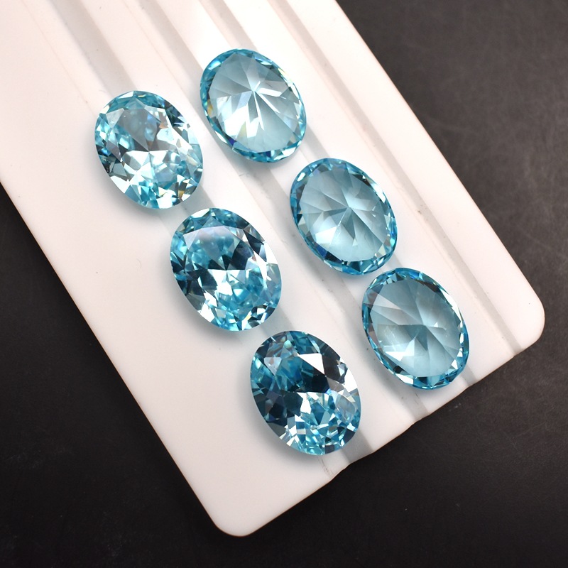 Natuurlijk gemaden licht aquamarijn onverwarmd 12,50 Cts 12x16mm ovaal geslepen AAAA+ losse edelsteen