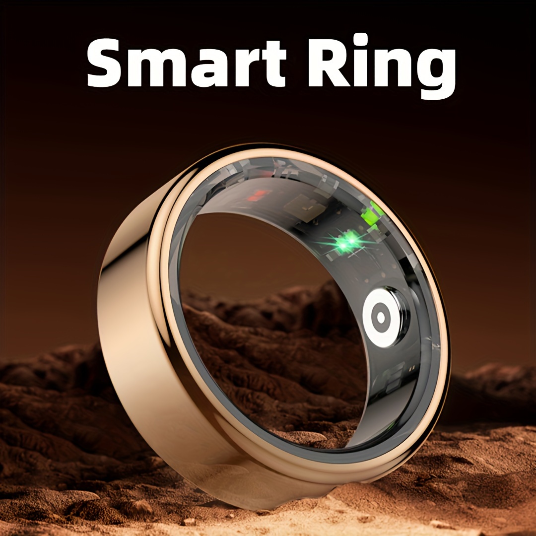 Anillo inteligente Función inalámbrica Conteo de pasos Modo deportivo Material de acero inoxidable Anillo novedoso Anillo de moda para hombres y mujeres