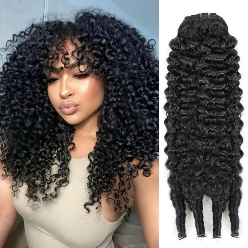Натуральные бразильские волосы ISEE Hair: 3 пучка бирманских кудрявых волос с спиральными концами, необработанные, для наращивания