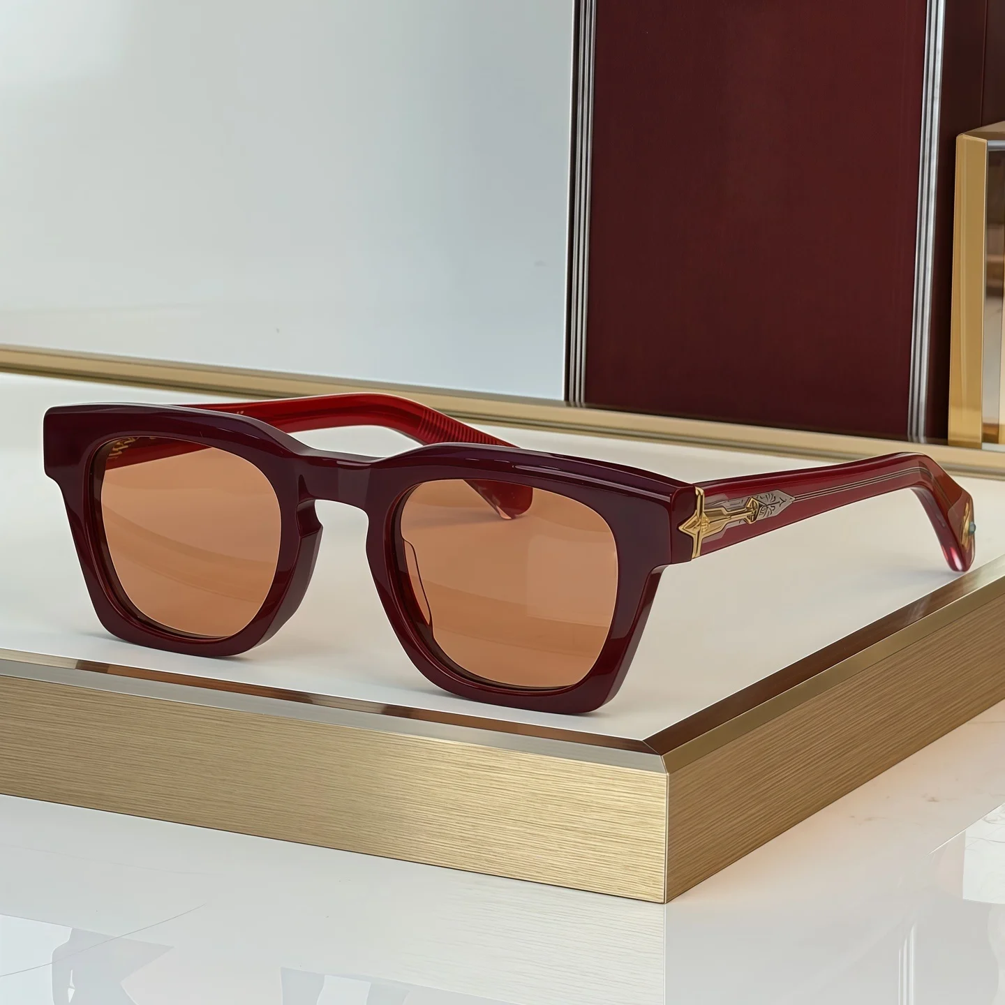 JM RAWLINS SIZE 49-23  Top Quality Sunglasses for Men Classic Women Luxury Designer Fashion sun glasses UV400 With box