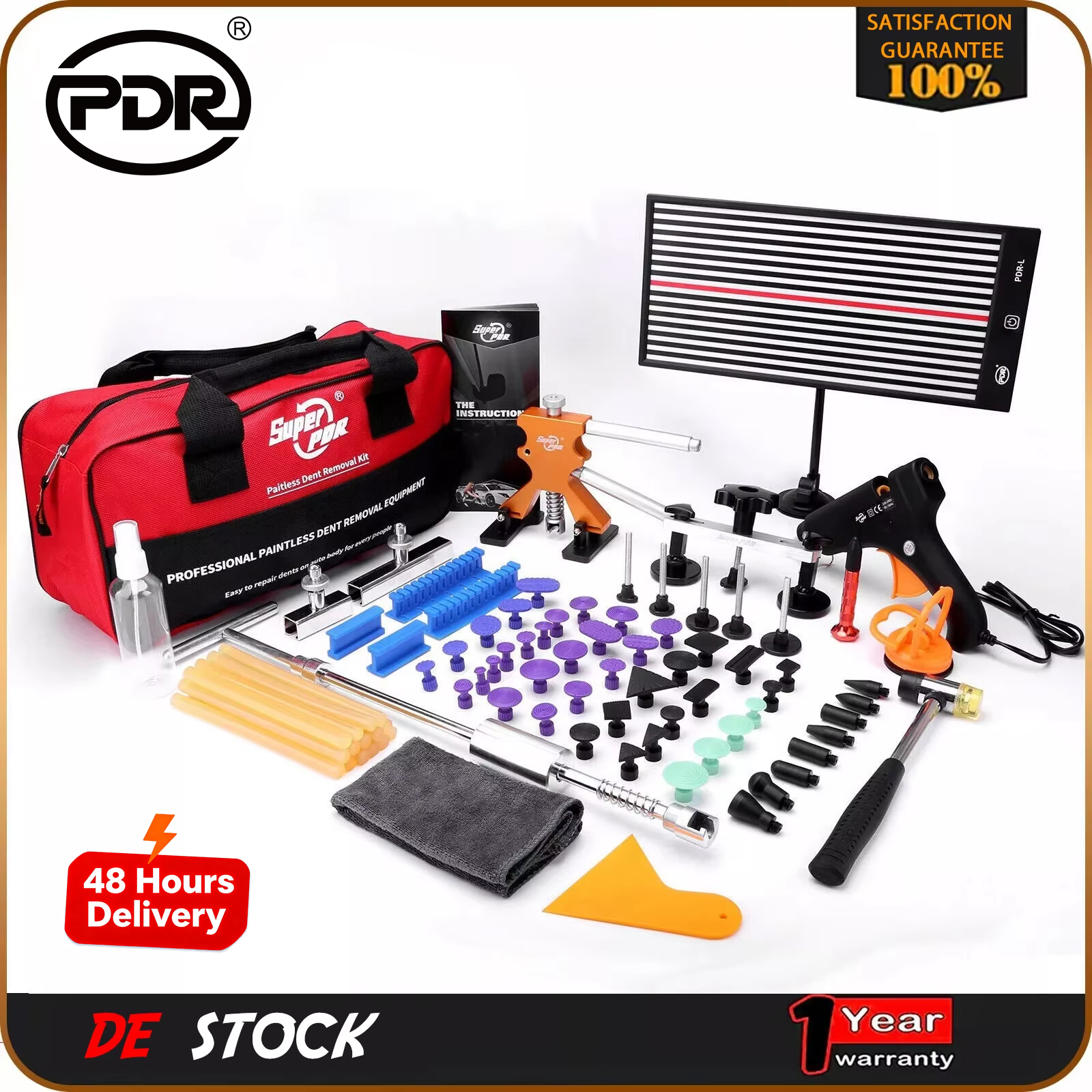 PDR outil de débosselage Kit de débosselage de voiture outil de débosselage de voiture outil de débosselage Kit de débosselage de voiture outil de débosselage de voiture
