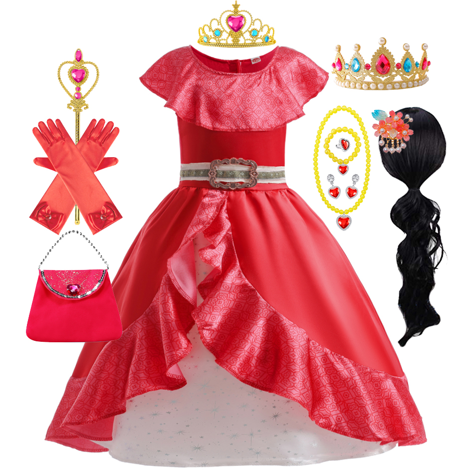 Girls' Princess Cosplay Costume, Vestido Infantil, Vestido de Festa de Halloween, Carnival Frocks, Birthday Party, Carnaval, 2-10 Yrs
