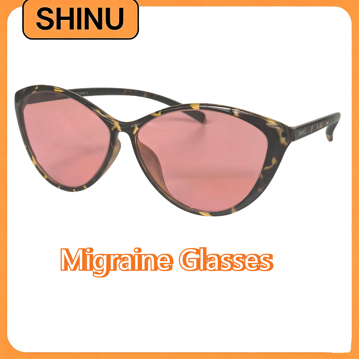 SHINU FL-41 Migraine Bril FL41 Getinte Bril Blokken 480-520nm Blauw Groen Licht Anti Fotofobie Tint Kleur Zonnebril Vrouwen