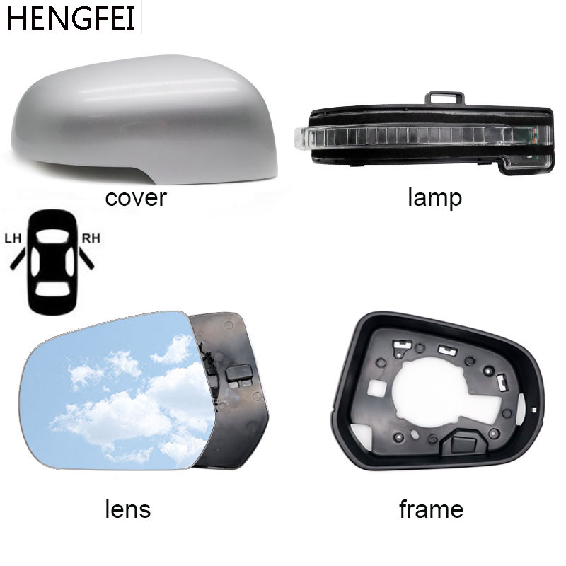 Parti di automobili Hengfei Specchio della copertura dell'alloggiamento cornice dello specchio shell per la Grande Muraglia Wingle 7 specchio disabilita luce di segnale
