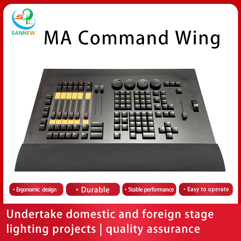 Console d'aile de commande MA2, contrôleur de lumières de scène dmx512, console d'éclairage dj avec Flight Case pour DJ Disco, lavage de faisceau à tête mobile