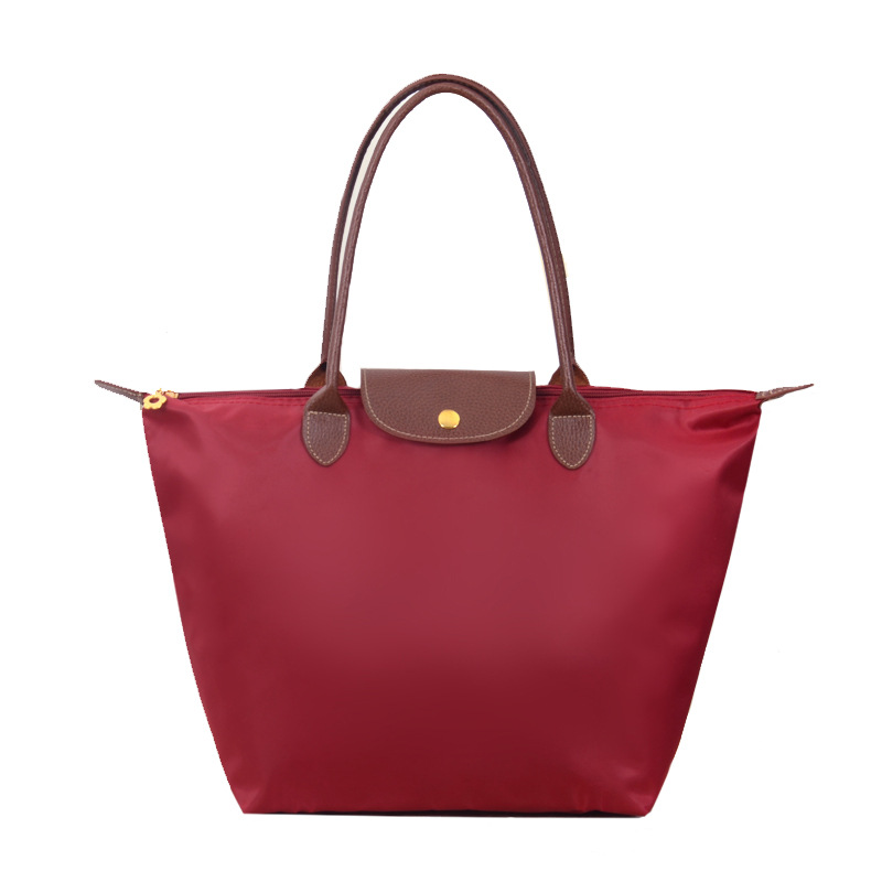 Bolso de hombro de nailon para mujer, bolsa de almacenamiento impermeable de gran capacidad, bolsa de gimnasio, bolsa de compras para mamás, disponible