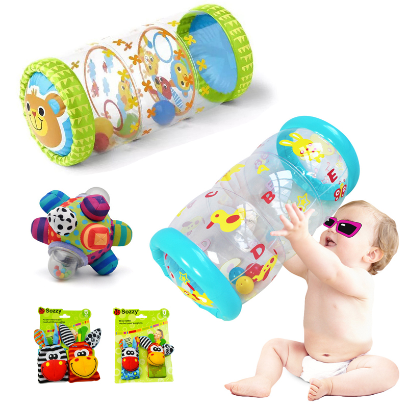 Inflável Rastejando Bebê Desenvolvimento Brinquedos 0 12 Meses Jogo Sensorial Baby Water Play Mat Baby Chocalhos Brinquedos Para Bebês 6 Meses