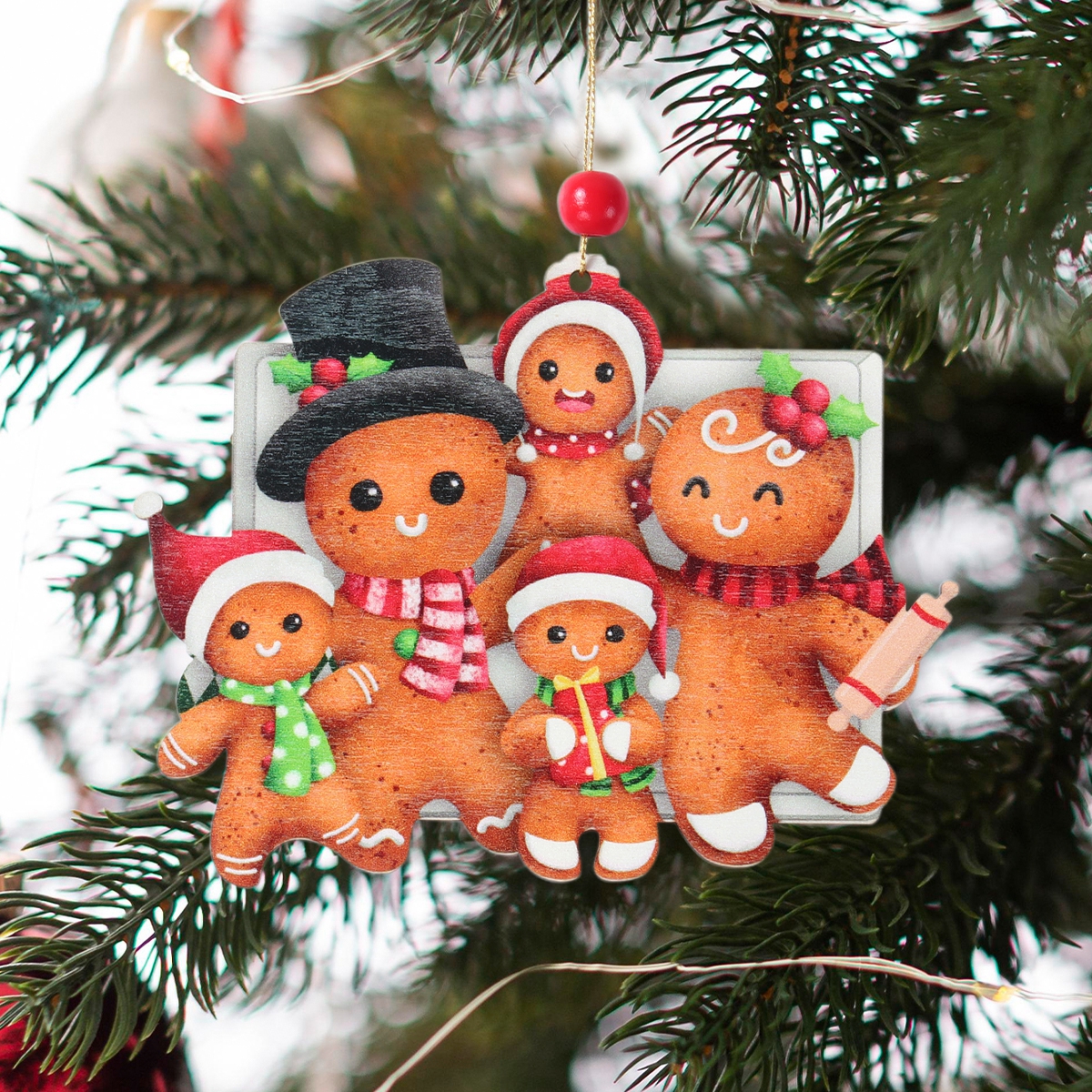 Natal de madeira gingerbread man árvore de natal pendurado ornamentos decoração de natal para casa 2024 cristmas presentes de natal navidad ano novo