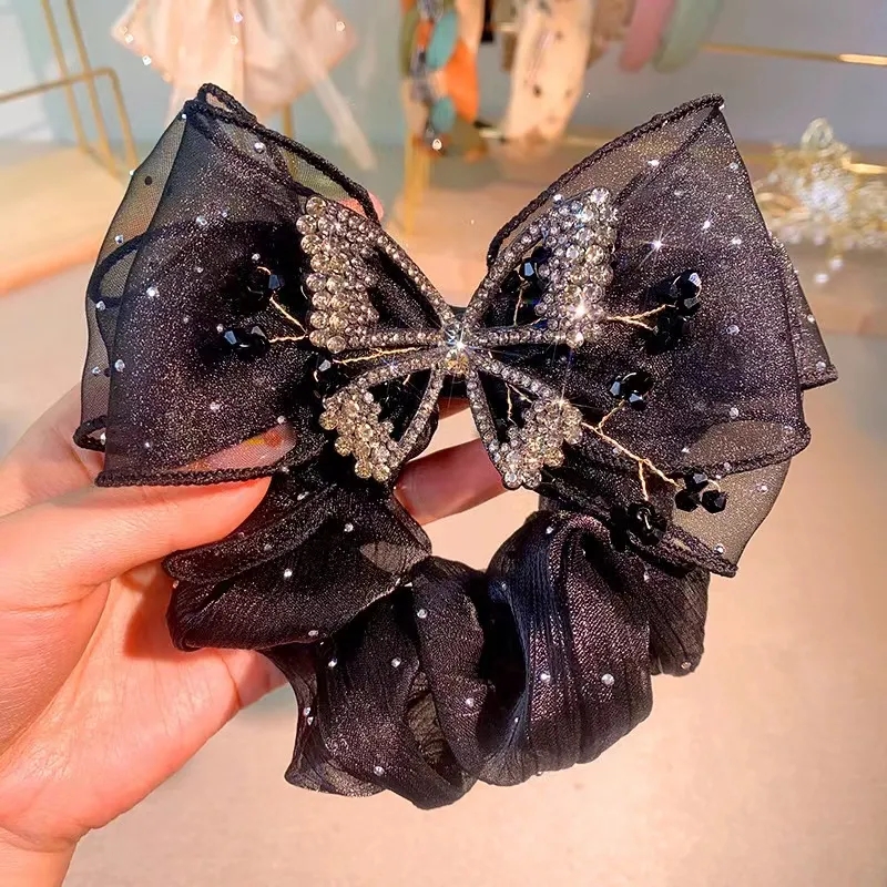 Moda nuova primavera clip fiocchi fermagli per capelli con strass copricapo di lusso copricapo a forcina di fascia alta per ragazze