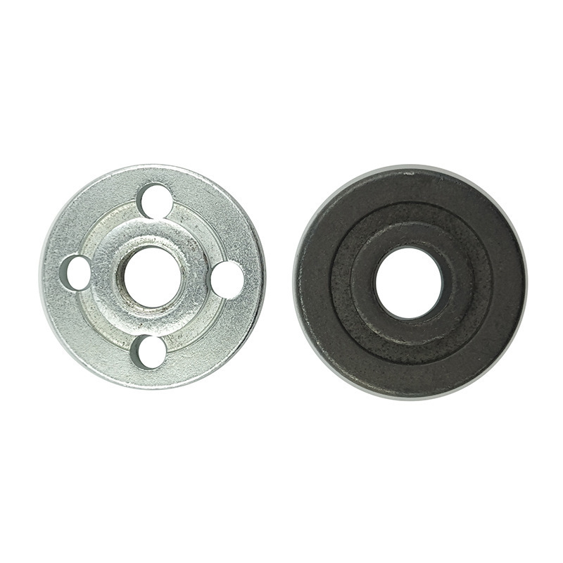 1 Set M10 Thread Angle Grinder Metal Pressure Plate Metal Inner Outer Flange Nut Set Tools Grinding Machine Disc Clamp Plate1 Se