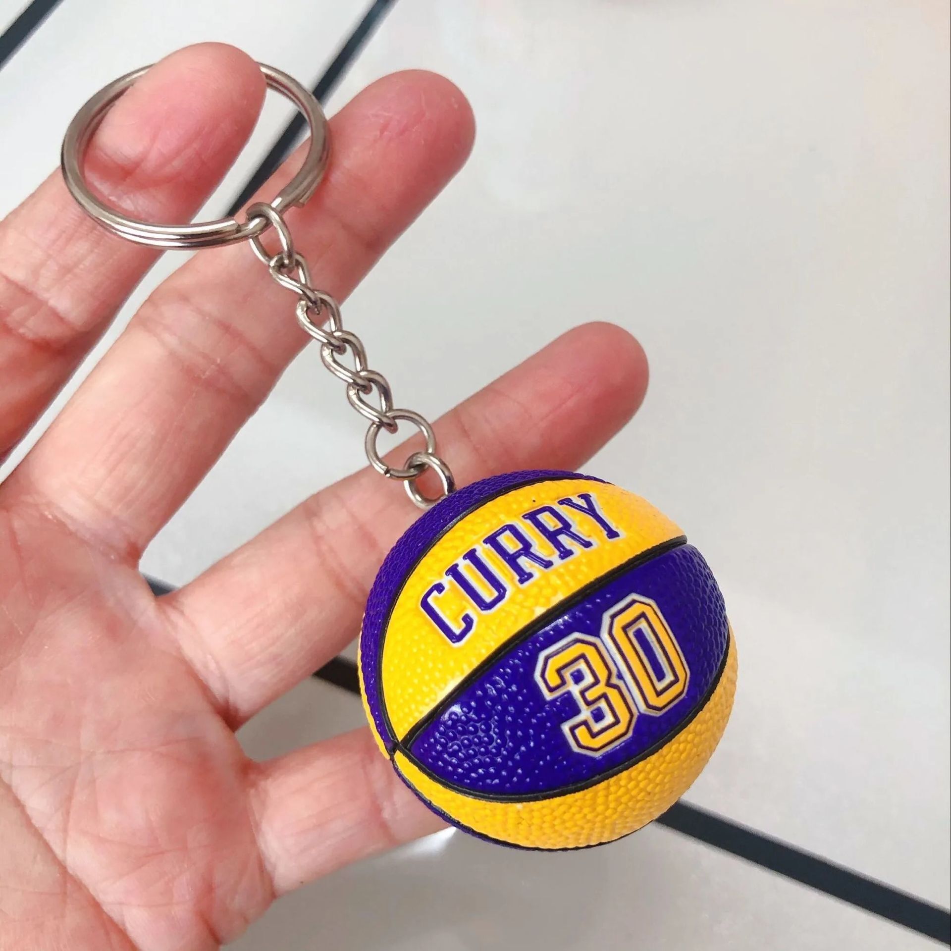 Curry บาสเกตบอลพวงกุญแจกุญแจรถ All Star พัดลม Key CHAIN Ball Shape กระเป๋าจี้เครื่องประดับ Lover Trinket ที่ดีที่สุดของขวัญอุปกรณ์เสริม
