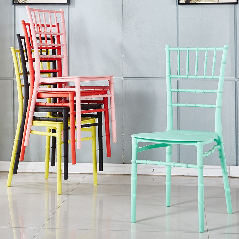 2Pcs Nordic Chair Modern Simple Chair Chair Bamboo Chair Adult Home Restaurant Dining Chair Creative Leisure Negotiation Chair