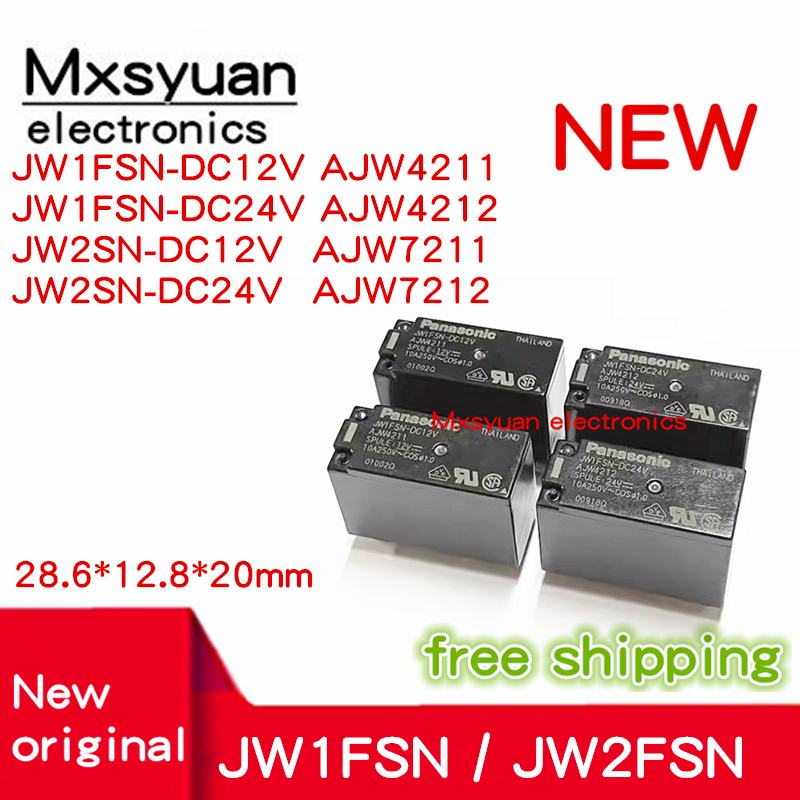 10 шт., новые реле мощности AJW4211 JW1FSN DC24V AJW4212 JW2SN DC12V/AJW7211