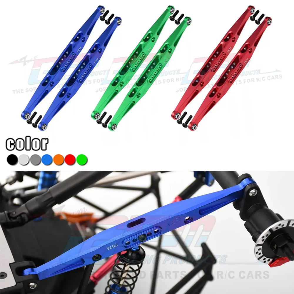 GPM logam campuran belakang bawah lengan Trailing LOS234003 untuk LOSI 1/10 ROCK REY HAMMER REY U4 BAJA REY 2.0 mobil RC bagian Upgrade truk