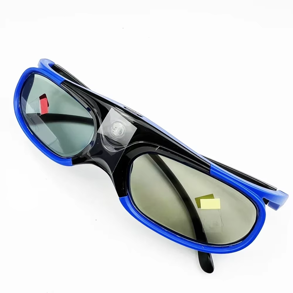 Kacamata 3D DLP-Link 2026 Active Shutter Eyewear, Dapat Diisi Ulang via USB untuk Proyektor DLP LINK Xgimi Optoma LG Acer Jmgo BenQ W1070