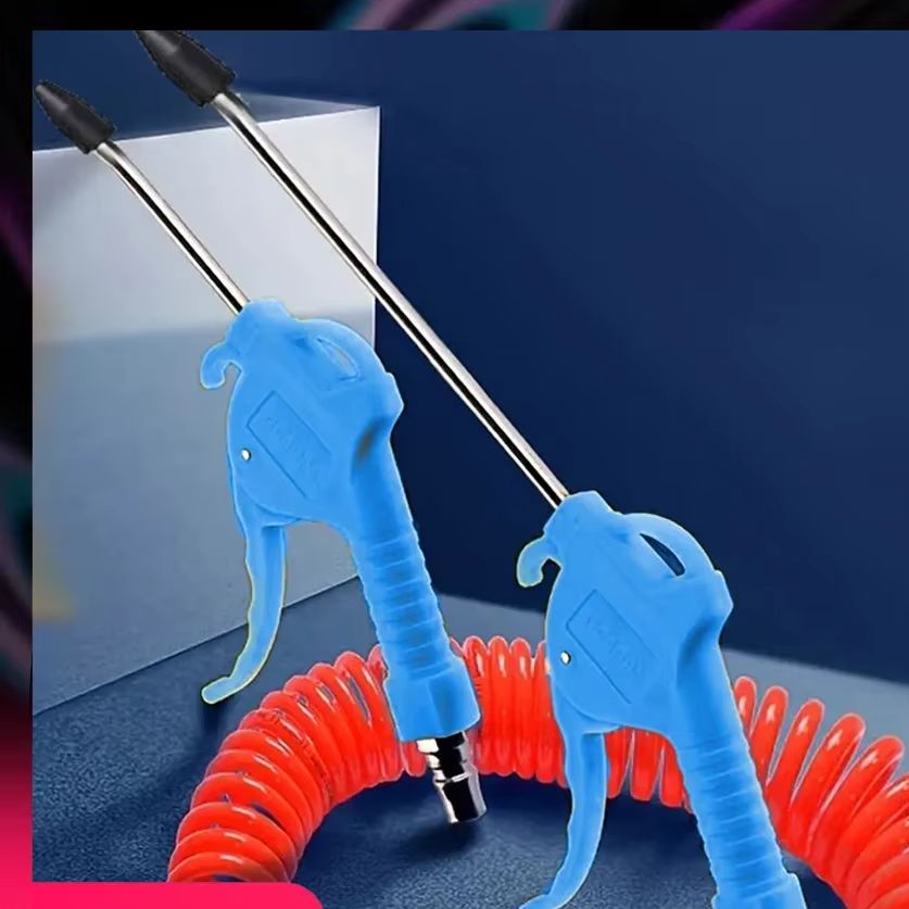 Soffiatore pneumatico ad alta pressione, strumento hardware per la rimozione della polvere, soffiatore per polvere con ugello esteso, include pompa dell'aria