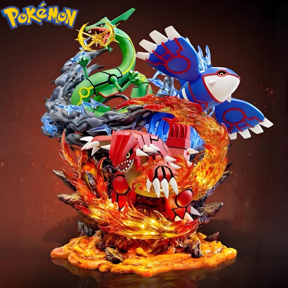 35 cm/13.78in Pokemon Anime Figuur Groudon Kyogre Rayquaza Actiefiguren Pvc Collection Model Speelgoed voor Childre Geschenken