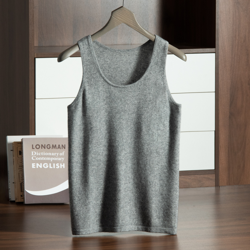 MVLYFLRT-pulôver masculino com decote em U, blusa com 12 agulhas, 100% cashmere, alça interna de malha, camiseta de verão, macia e glutinosa, nova