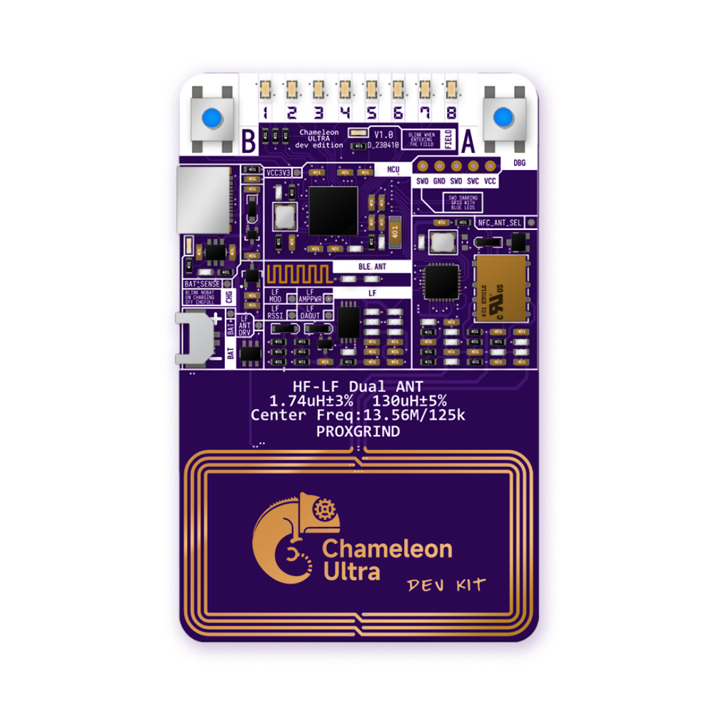 Chameleon Ultra Development Kit contactless smartcard emulator compliant to NFC
