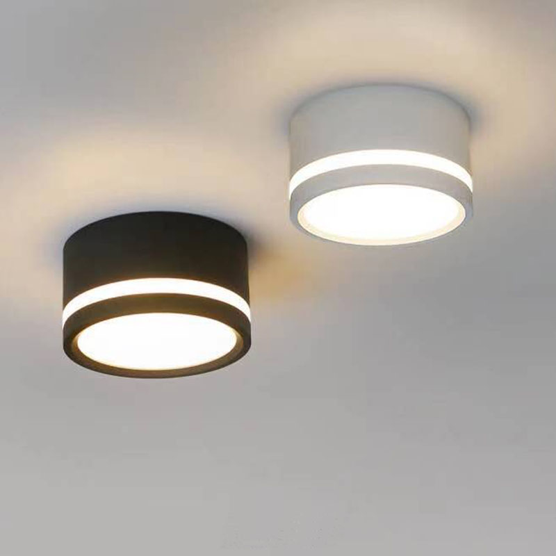 Luz de techo luminiscente lateral empotrable LED montada en superficie 5W 7W 9W 12W 15W foco empotrable LED regulable de estilo nórdico