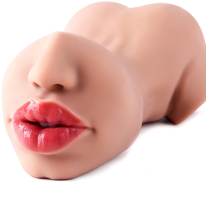 Male Masturbator Sex Toy, Adult Toy Two in One, Realistic Oral Masturbation Male Oral Sex Device, Realistic Oral Sex Masturbator