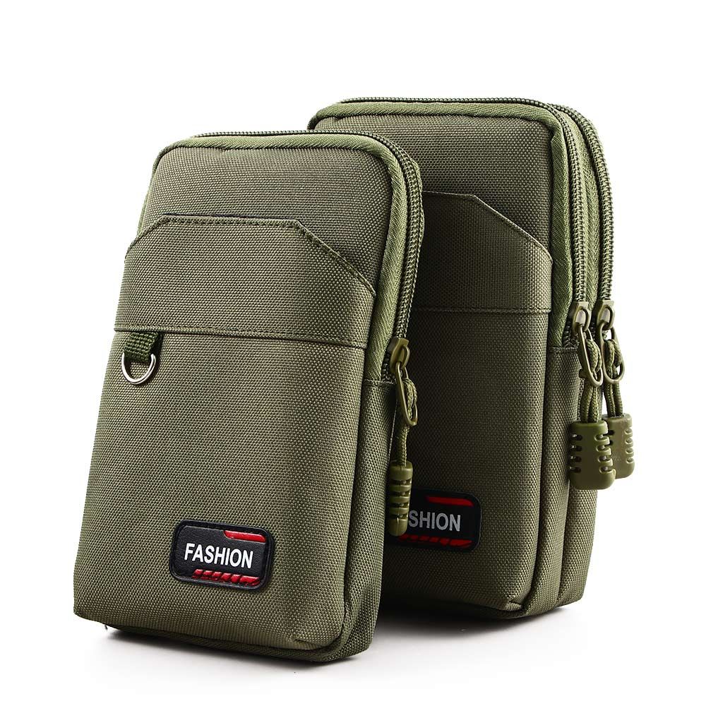 Borse per cellulare Nylon Colth durevole custodia per telefono da uomo EDC Molle borsa da campeggio all'aperto marsupi