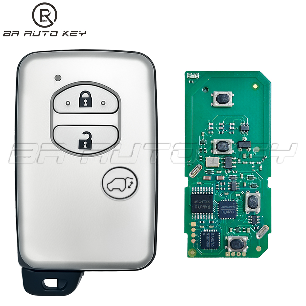 89904-60A50 3 pulsanti per Toyota Land Cruiser Prado LC150 2010 + chiave remota intelligente di prossimità B74EA B77EA 4D-67 Chip 61A541-0030 F433