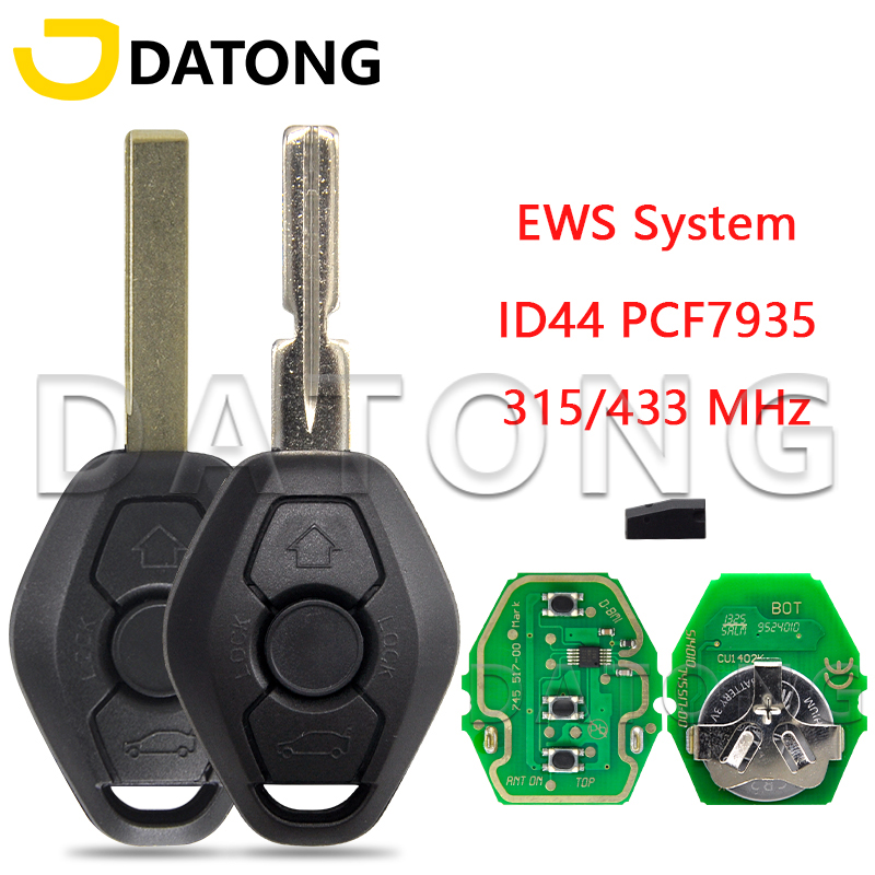 Datong World для BMW EWS System Z1 Z2 Z3 Z5 1 3 5 7 серии 315 МГц ID44 PCF7935 Чип Автоматический умный пульт дистанционного управления Замена автомобильного ключа