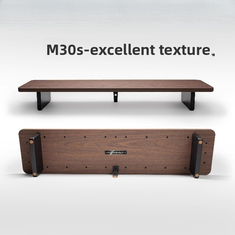 M30s ขาตั้งจอภาพแบบโมดูลาร์พรีเมี่ยมไม้เนื้อแข็งสก์ท็อปออแกไนเซอร์ประหยัดพื้นที่โต๊ะคอมพิวเตอร์ที่ทันสมัยเวิร์กสเตชันออแกไนเซอร์
